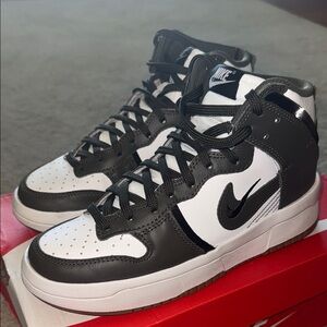Nike Black and White High-Top Dunks